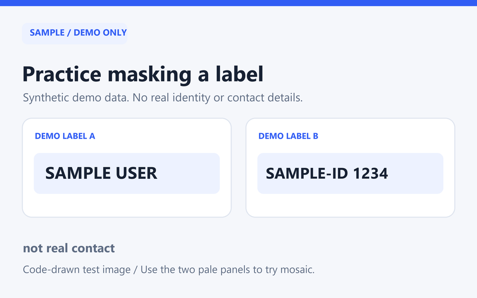 Synthetic source marked DEMO, containing no real personal information.